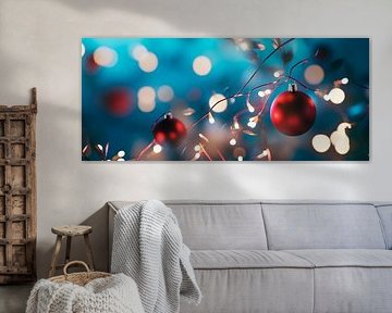 Weihnachtliche Lichter und Kugeln von Poster Art Shop