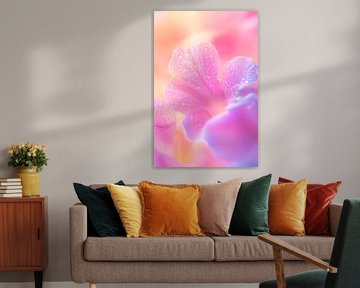 Delicate blossom with dew droplets by Poster Art Shop