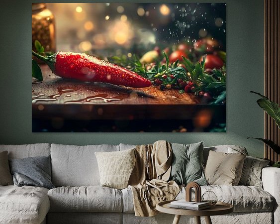 Example of the artwork in a room
