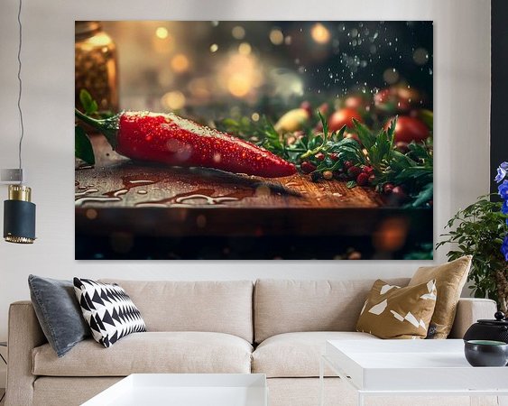 Example of the artwork in a room