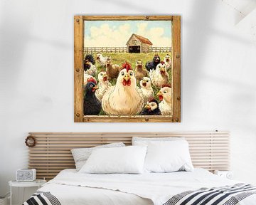 Humoristische illustratie van huisdieren. van Ariadna de Raadt-Goldberg