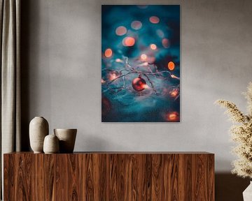 Weihnachtliche Lichter und Kugeln von Poster Art Shop