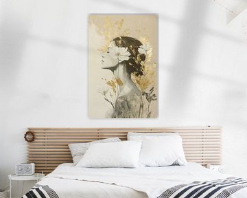 Gouden Vrouw | Vrouw met Gouden Natuur van I ❤ Bloemen
