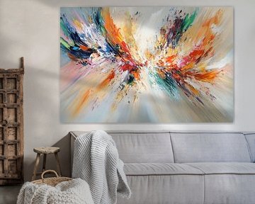 Kleurrijke abstracte kunst explosie van Imperial Art House
