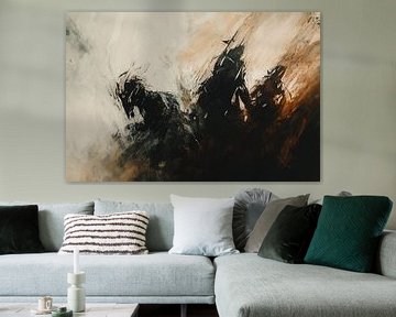 Dynamisch abstract paardenontwerp van Imperial Art House
