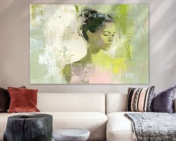Dreamy abstract portrait woman by Imperial Art House