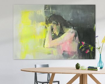 Abstract female portrait in reflection by Imperial Art House
