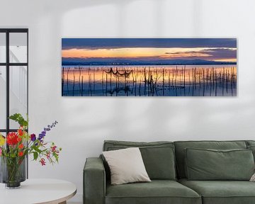 Landschap bij zonsondergang van Voss fotografie