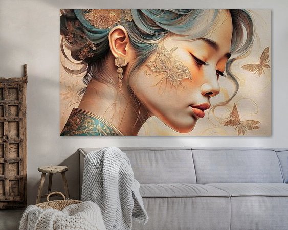 Example of the artwork in a room