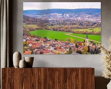 Village Kunitz with view towards Jena by Marcus Beckert