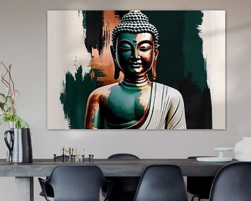 Modern Buddha with copper tones by Imperial Art House