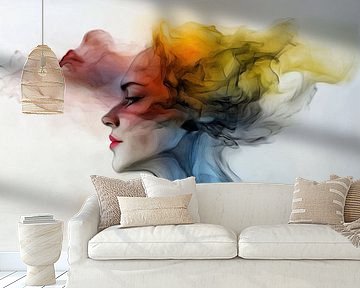 het hoofd van de vrouw