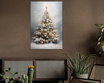 Luxe kerstboom met gouden details van Imperial Art House