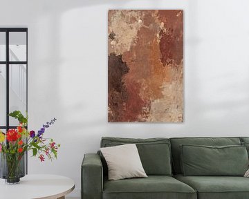 Abstract schilderij in warme tinten van Imperial Art House