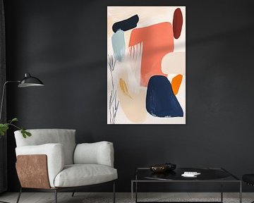 Abstrakte Farbkomposition mit Formen von Imperial Art House