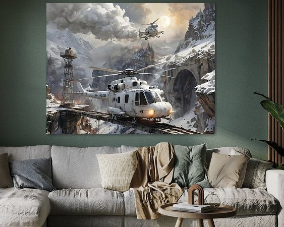 Example of the artwork in a room
