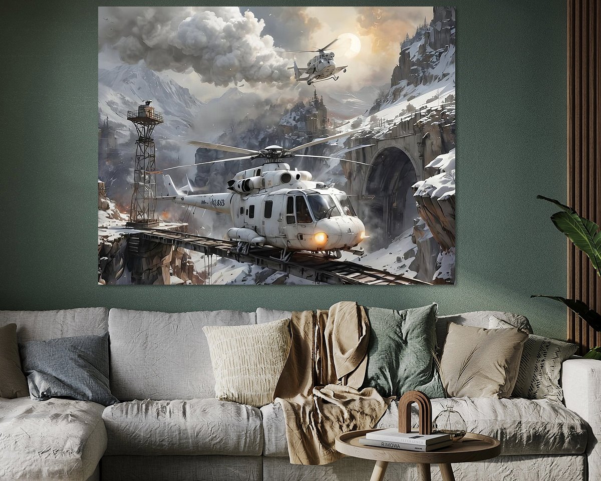 Example of the artwork in a room