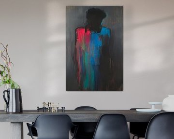 Mysterieus abstract silhouet schilderij van Imperial Art House