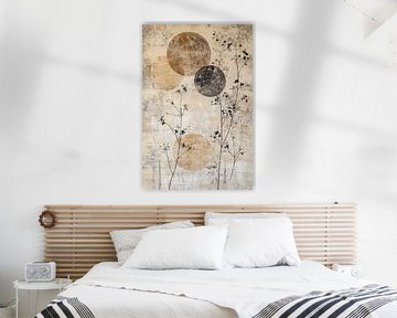 Abstract ontwerp met plantenmotief van Imperial Art House
