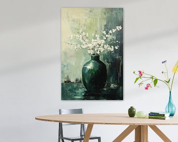 Vase with flowers artwork by Imperial Art House