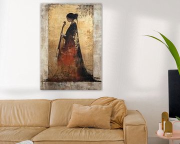 Cellist | Silence Strings by Abstract Painting