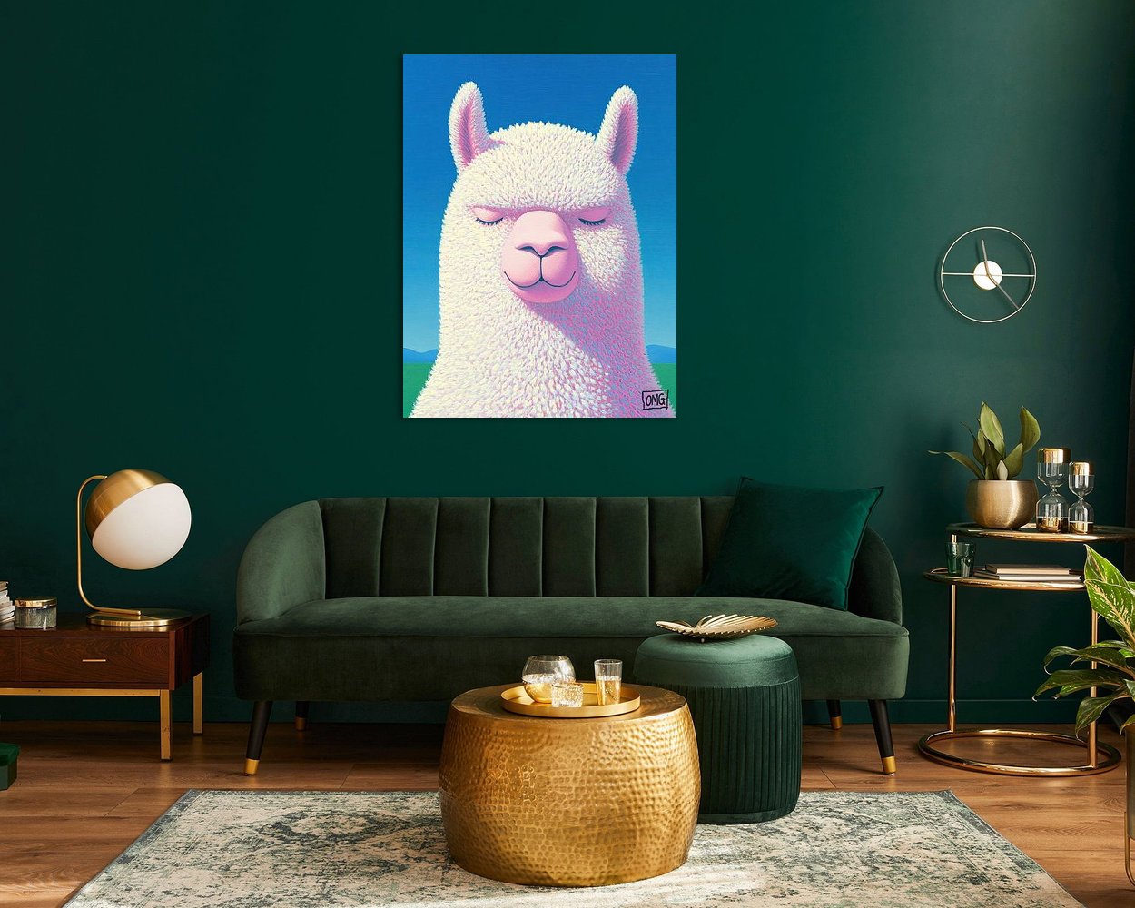 Example of the artwork in a room