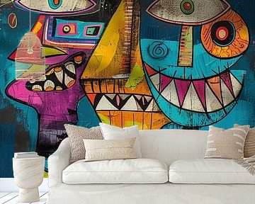 Abstract modern Picasso painting by Art Whims