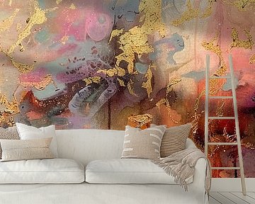 Abstract Painting | Golden Whispers