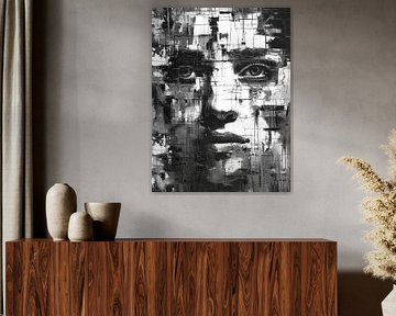 Shattered Vision #2 Monochrome by Mister Artwork