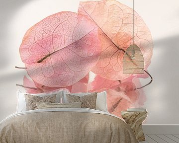 Together to the end: Two dried leaves by Marjolijn van den Berg