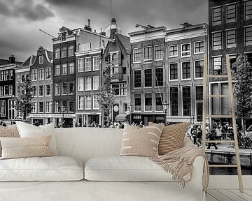 AMSTERDAM Prince's Canal | monochrome by Melanie Viola
