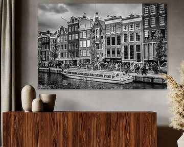 AMSTERDAM Prinsengracht | monochrom van Melanie Viola