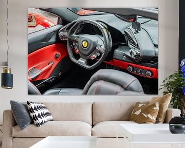 Ferrari 488 Spider sportwagen interieur