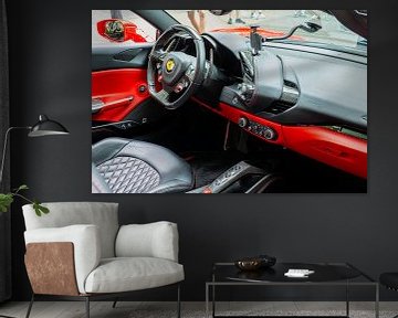 Ferrari 488 Spider sportwagen interieur