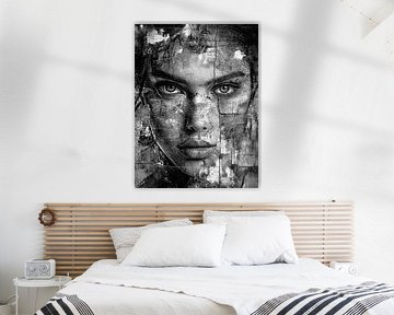 Mesmerizing Gaze #2 Monochrome van Mister Artwork