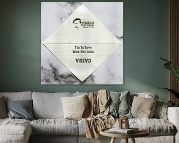 Gnome post I'm In Love With The Coco on marble by Floris Kok