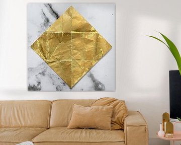 Gnome post Pure gold on marble by Floris Kok