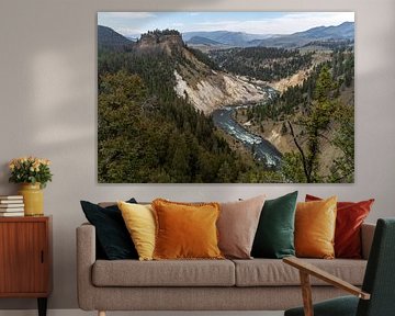 Grand Canyon of the Yellowstone, Yellowstone National Park, USA van Jeroen van Deel