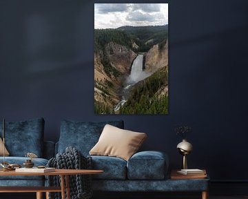 Lower Falls, Yellowstone National Park, USA by Jeroen van Deel