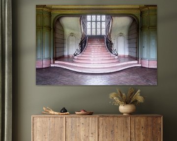 Eleganz – Treppenhaus in belgischem Schloss. von Roman Robroek