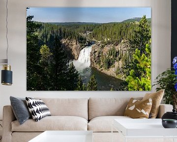 Upper Falls, Yellowstone National Park, USA van Jeroen van Deel