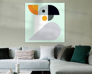 Grafisch vogels - Kaketoe van Tim de Leeuw