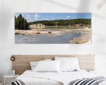 Zone thermale dans le parc national de Yellowstone, États-Unis