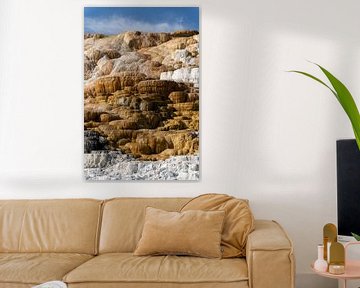 Mammoth Hot Springs, Yellowstone National Park, USA van Jeroen van Deel