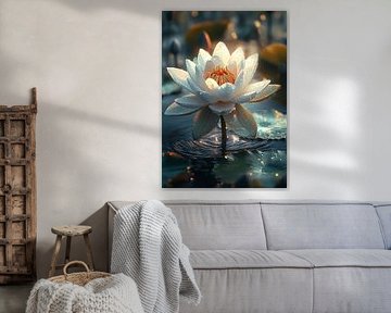 fleur de lotus blanc