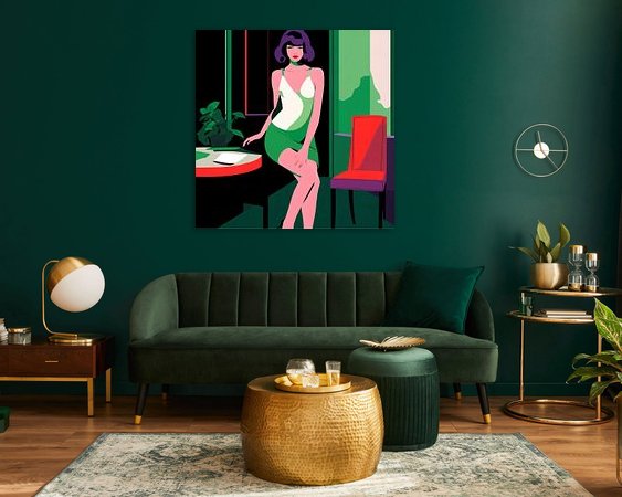 Example of the artwork in a room