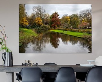 Colourful autumn landscape in Amsterdam's Erasmus Park by Werner Lerooy