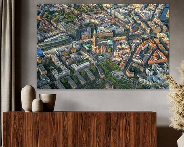 Luchtfoto van Hamburg Michel van Patrice von Collani