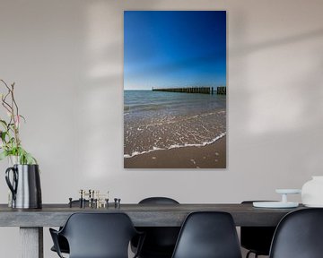 Strand Westkapelle van MSP Canvas