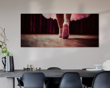 Balletdanseres op haar tenen van Poster Art Shop